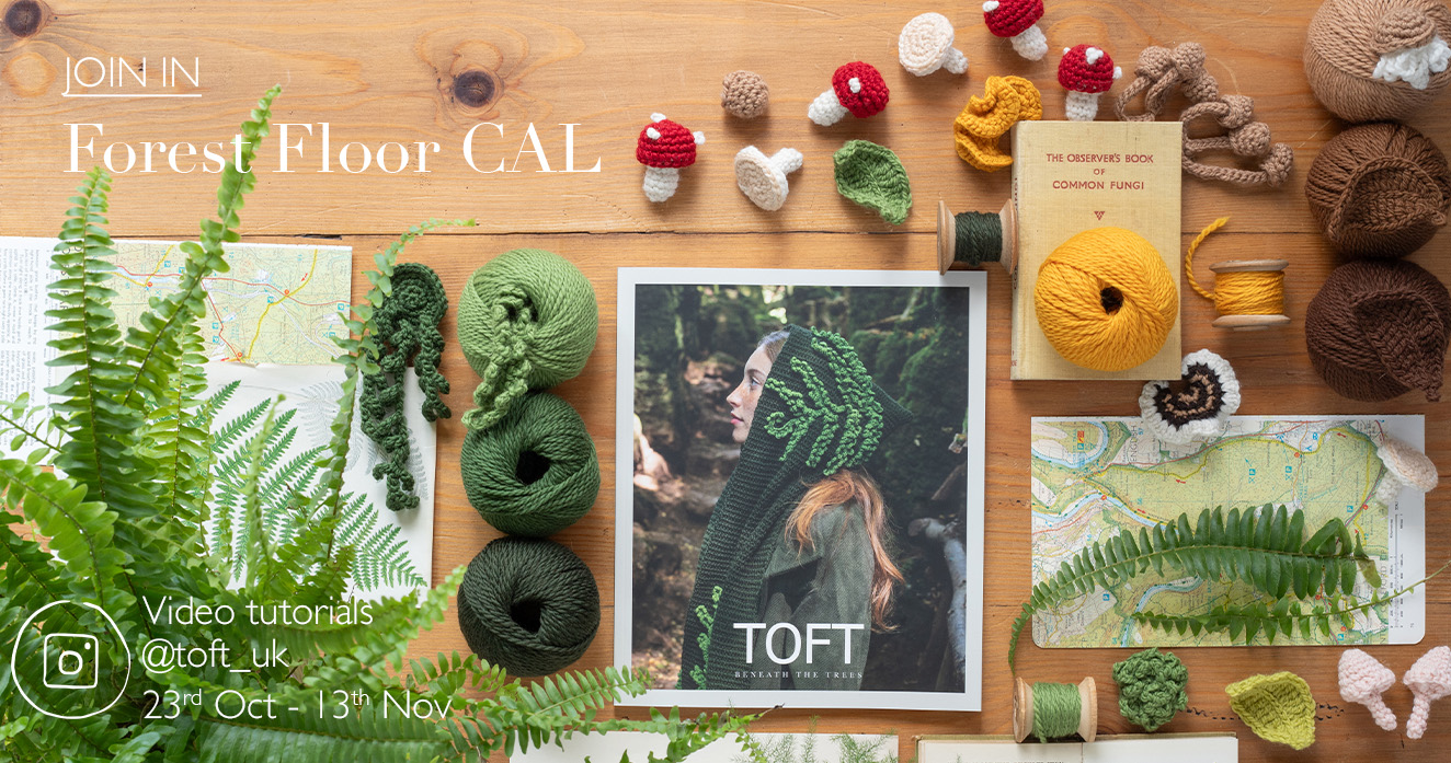 Forest Floor CAL join now embellishments learn to crochet kerry lord instagram